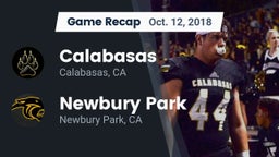Recap: Calabasas  vs. Newbury Park  2018