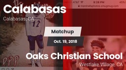 Matchup: Calabasas High vs. Oaks Christian School 2018