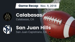 Recap: Calabasas  vs. San Juan Hills  2018