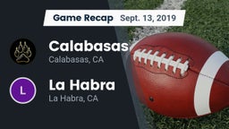 Recap: Calabasas  vs. La Habra  2019
