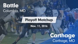 Matchup: Battle  vs. Carthage  2016