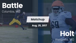Matchup: Battle  vs. Holt  2017