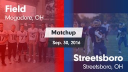 Matchup: Field  vs. Streetsboro  2016