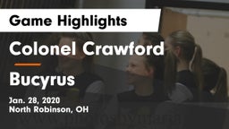 Colonel Crawford  vs Bucyrus  Game Highlights - Jan. 28, 2020