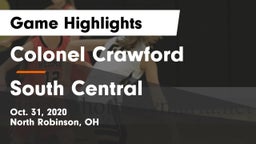 Colonel Crawford  vs South Central  Game Highlights - Oct. 31, 2020