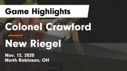 Colonel Crawford  vs New Riegel  Game Highlights - Nov. 12, 2020