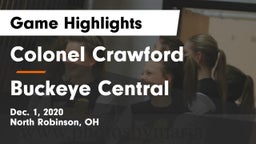Colonel Crawford  vs Buckeye Central  Game Highlights - Dec. 1, 2020