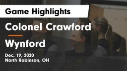 Colonel Crawford  vs Wynford  Game Highlights - Dec. 19, 2020