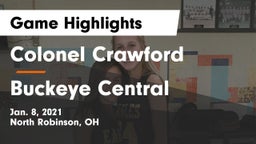 Colonel Crawford  vs Buckeye Central  Game Highlights - Jan. 8, 2021