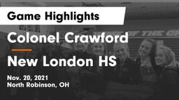 Colonel Crawford  vs New London HS Game Highlights - Nov. 20, 2021