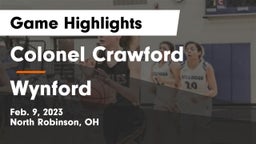 Colonel Crawford  vs Wynford  Game Highlights - Feb. 9, 2023
