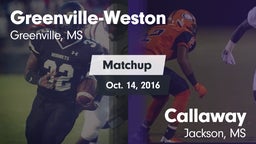Matchup: Greenville-Weston vs. Callaway  2016