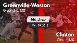 Matchup: Greenville-Weston vs. Clinton  2016