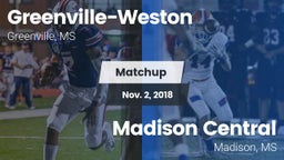 Matchup: Greenville-Weston vs. Madison Central  2018