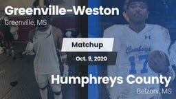 Matchup: Greenville-Weston vs. Humphreys County  2020