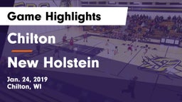 Chilton  vs New Holstein  Game Highlights - Jan. 24, 2019