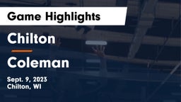 Chilton  vs Coleman Game Highlights - Sept. 9, 2023