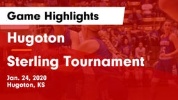 Hugoton  vs Sterling Tournament Game Highlights - Jan. 24, 2020