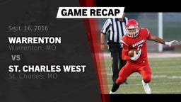 Recap: Warrenton  vs. St. Charles West  2016