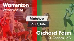 Matchup: Warrenton High vs. Orchard Farm  2016