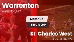 Matchup: Warrenton High vs. St. Charles West  2017