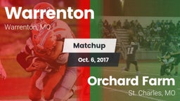 Matchup: Warrenton High vs. Orchard Farm  2017