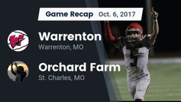 Recap: Warrenton  vs. Orchard Farm  2017