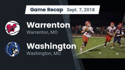 Recap: Warrenton  vs. Washington  2018