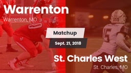 Matchup: Warrenton High vs. St. Charles West  2018