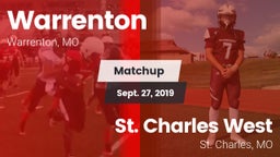 Matchup: Warrenton High vs. St. Charles West  2019
