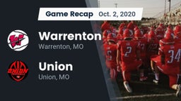 Recap: Warrenton  vs. Union  2020