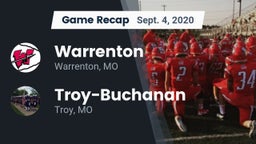 Recap: Warrenton  vs. Troy-Buchanan  2020