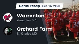 Recap: Warrenton  vs. Orchard Farm  2020