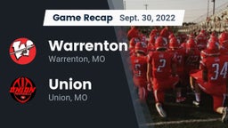 Recap: Warrenton  vs. Union  2022