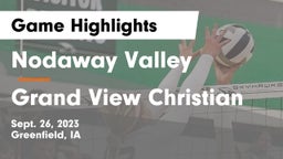 Nodaway Valley  vs Grand View Christian Game Highlights - Sept. 26, 2023