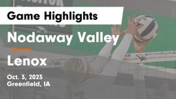 Nodaway Valley  vs Lenox  Game Highlights - Oct. 3, 2023
