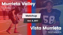 Matchup: Murrieta Valley vs. Vista Murrieta  2017