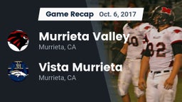 Recap: Murrieta Valley  vs. Vista Murrieta  2017