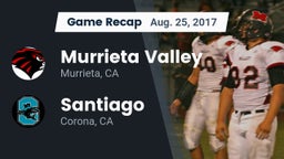 Recap: Murrieta Valley  vs. Santiago  2017