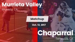 Matchup: Murrieta Valley vs. Chaparral  2017