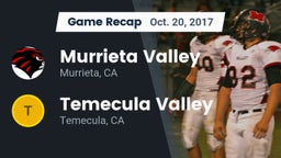 Recap: Murrieta Valley  vs. Temecula Valley  2017