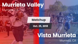 Matchup: Murrieta Valley vs. Vista Murrieta  2018