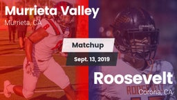 Matchup: Murrieta Valley vs. Roosevelt  2019