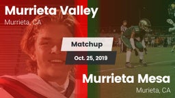 Matchup: Murrieta Valley vs. Murrieta Mesa  2019