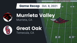 Recap: Murrieta Valley  vs. Great Oak  2021