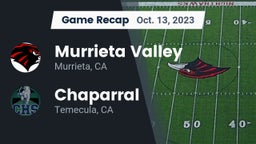 Recap: Murrieta Valley  vs. Chaparral  2023