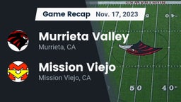Recap: Murrieta Valley  vs. Mission Viejo  2023
