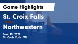 St. Croix Falls  vs Northwestern  Game Highlights - Jan. 15, 2022