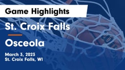 St. Croix Falls  vs Osceola  Game Highlights - March 3, 2023