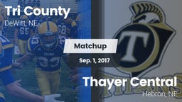 Matchup: Tri County High vs. Thayer Central  2017